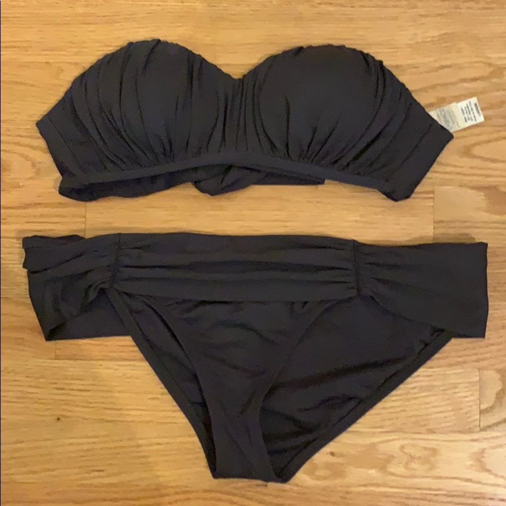 LSpace Bandeau bikini with ruched details